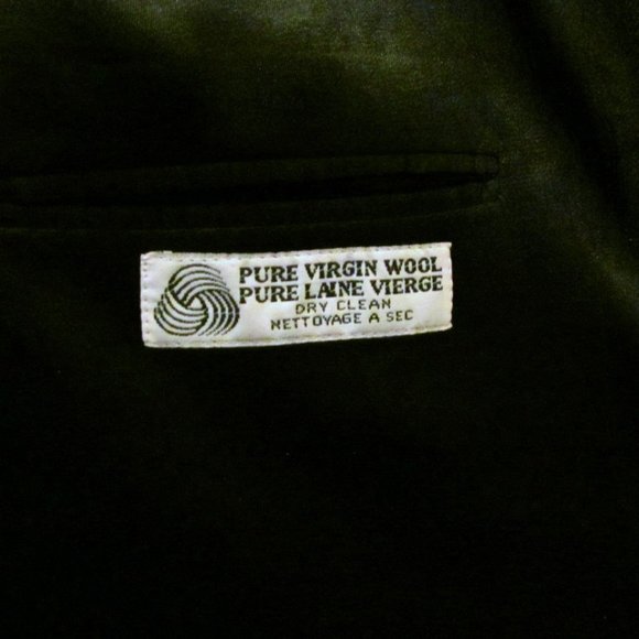 BLACK BLAZER, 44L, SLEEVE 36" SAVILE ROW McGUIRE'S DINNER JACKET, SPORT COAT - Picture 8 of 8